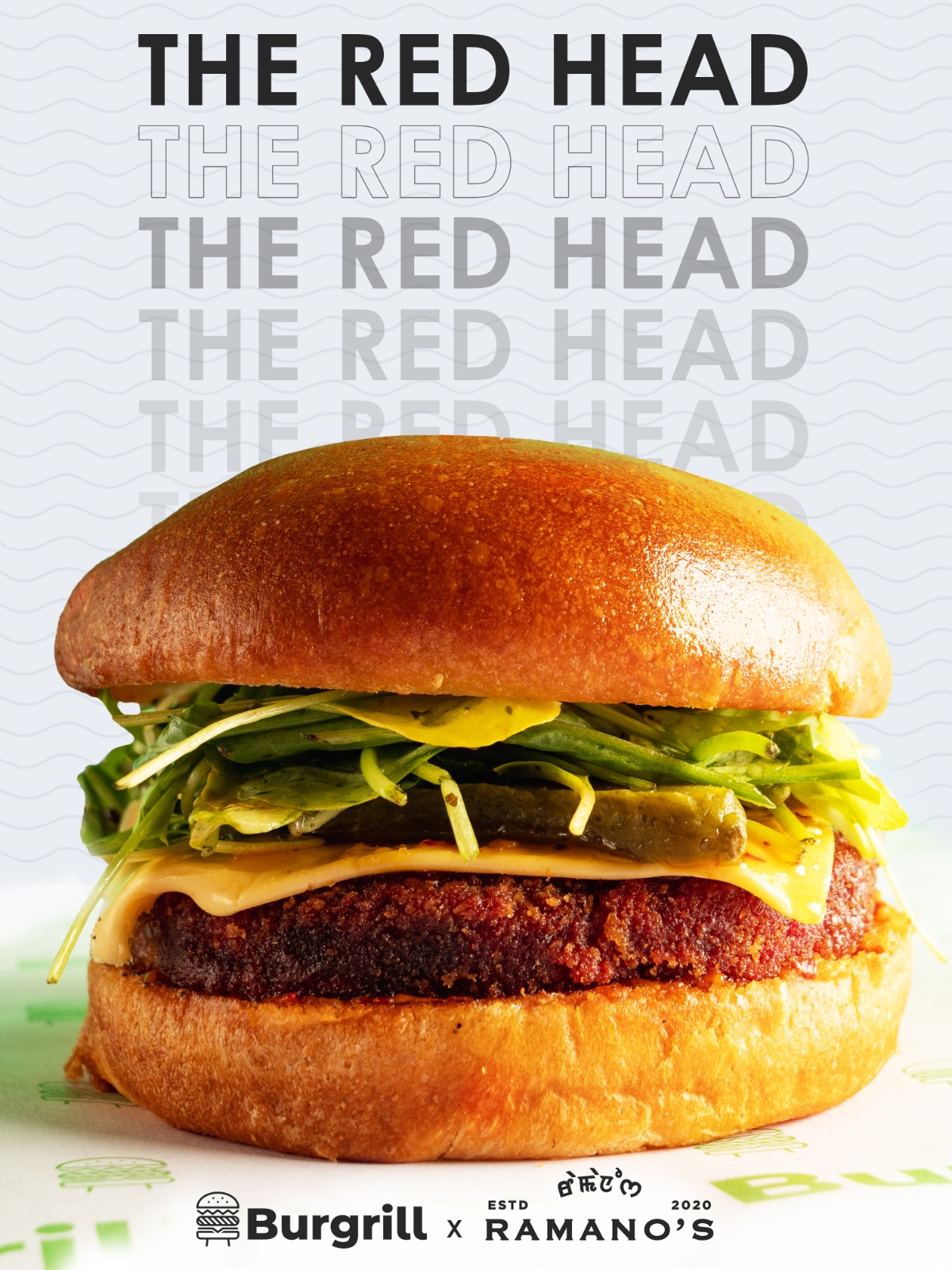 The Red Head (Beetroot patty)